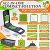 14-in-1 Vegetable Chopper with Container – Veggie Chopper with Container