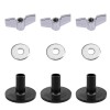 Unbranded 18pcs/Set Drum Accessories Felt Pad/Wing Nut/Cymbal Sleeve Base for