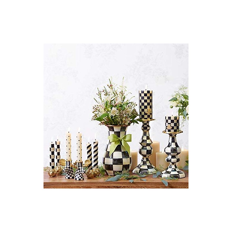MacKenzie-Childs Courtly Check Moose Candlesticks