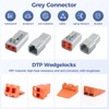 48 PCS Deutsch DTP Connector Kit 4 Pin Automotive Waterproof