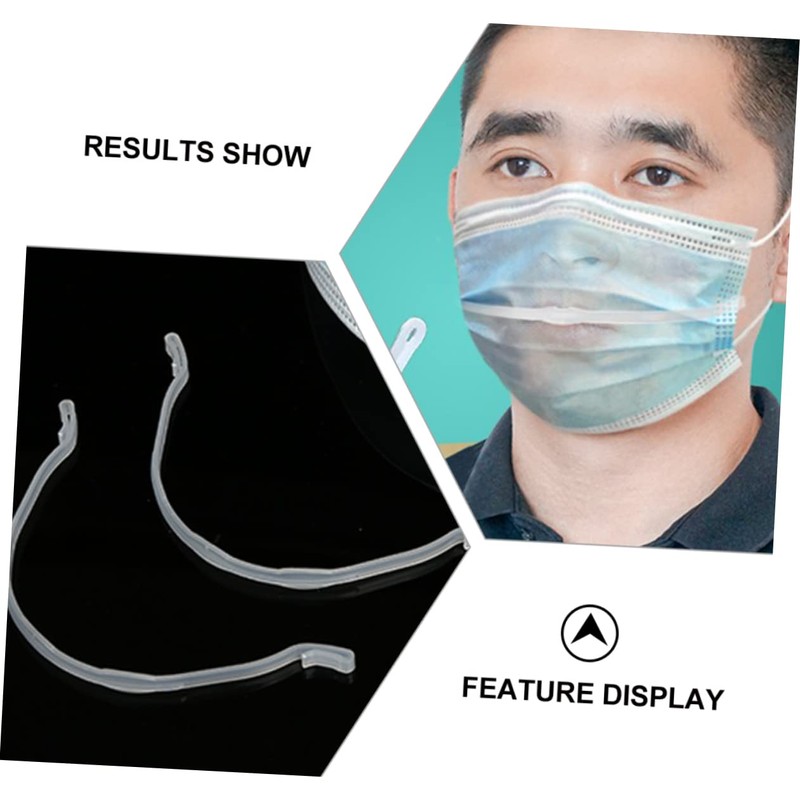 Ciieeo 12Pcs Reusable Mask Support Strap Shaped Protection Strip for