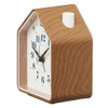 Seiko Clock PYXIS NR453B Alarm Clock Analog Brown Wood Grain