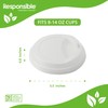 Lids for Responsible Products 8-24 oz Paper Cups, Tree-Less™ Compostable