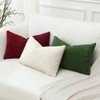 Artscope Pom Poms Decorative Corduroy Cushion Covers 40x60cm Super Soft