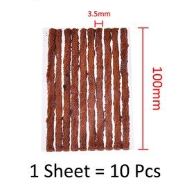 ETOPARS 50 Pcs Emergency Tubeless Tire Puncture Repair Strip Strings Kit Plug Rubber Tool Recovery Car Motorcycle Bike 100mm x 3.5mm