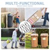 5 Pcs Wheelie Bin Locks, 55 cm Black Universal Heavy