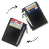 Frentree Kartenetui aus 100% Leder, RFID-Schutz, Mini-Geldbörse für Karten, Scheine