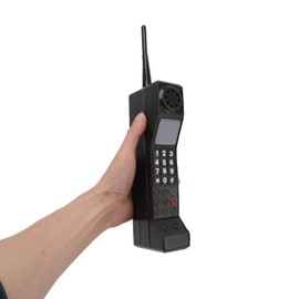 90s Phone Prop, Cell Phone Ornament, Retro Phone Prop, Retro Mobile Phone Model, for 80s 90s Party Decorations, for Home Living Room Decor Desktop Decoration(Black)