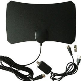 TV Antenna Indoor for Local Channels - 4K HD Amplified Digital HDTV Antenna with Signal Booster - 360° Long Reception TV Aerial Support All Types TV