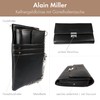 Alain Miller Waiter's Wallet Faux Leather with Bag and Chain