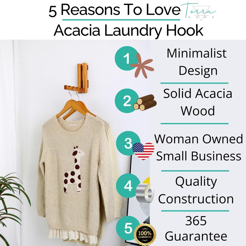 Clothes Drying Rack Wall Mounted, Foldaway Clothes Rail - Multi-Functional