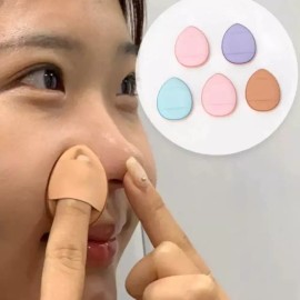 5P 미니 핑거 화장 물방울 퍼프 5P Mini Finger Makeup Water Drop Puff