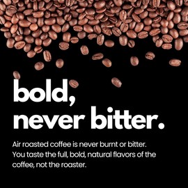Canopy Point Coffee Guatemala medium air roasted coffee beans - whole bean & ground, specialty small batch roasted to order with maple & nut aroma, unique gourmet pour over (Whole Bean Bulk: 5lbs)