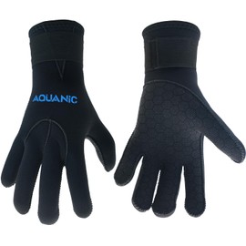 nitescuba Diving Gloves Man Neoprene Water Glove 3mm Scuba Wetsuit Gloves with Adjustable Waist Strap for Snorkeling Kayaking Paddling,Black,L