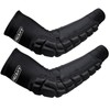 Frelaxy Padded Elbow Forearm Sleeves 2 Pack Compression Crashproof Arm