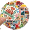 50 Pcs Waterproof Travel Scenery Stickers for Laptop, Water Bottles,