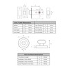 HANDLEZONE® Bathroom Toilet Door Thumb Turn and Release Deadbolt Kit