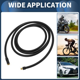 INFINAUTO Tyre Inflator Hose Car Valve Extension Hose 78.74 Inch 7.8 mm ID for Car Motorcycle Bicycle Air Pump Adapter Tyre Valve with Emptying Air Connection