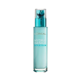 L'Oreal Paris Hydra Genius Hyaluronic Acid + Aloe Liquid Hydrating Moisturiser, Rehydrating and Reinvigorating Face Serum for Dry Skin [70ml]