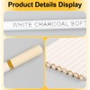 Lotsdonxia 10PCS White Charcoal High Gloss Sketch Pen Layered Three-Dimensional