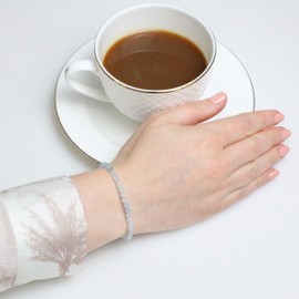 LAKADA Genuine Gemstone Bracelet with Faceted 4 mm Beads Healing Stone Protective Stone Bracelet Lucky Charm Talisman Gift, Gemstone, Faceted gemstone