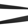 Pair Left Right Headlight Eyebrow Car Light Eyelids Carbon Fiber