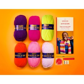 Sirdar Kith & Kin, Good Granny Scarf Crochet kit