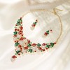 Flyonce Christmas Jewelry for Women, Xmas Santa Claus Jewelry Set,