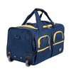 Rockland Rolling Duffel Bag, Navy, 22"