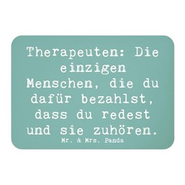 Mr. & Mrs. Panda Magnet Saying Wonderful Therapist - Gift, Therapist, Listener, Appreciation, Attention, Fridge Magnet