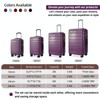 TRACK TRAVEL 4 Piece Luggage Set ABS+PC Expandable Hardshell TSA