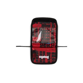 ergobag Neck pouch, change compartment, viewing window, Alarm Bear Riding - Red, Classic