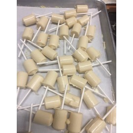 Tropical Sweets Puerto Rican Pilones de Coco JUMBO (Coconut Lollipops)