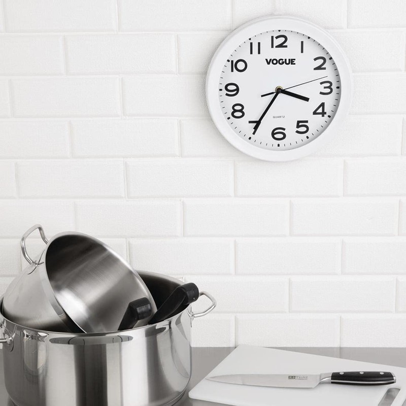 Vogue K978 Kitchen Clock Analogue Home Wall Quartz Movement