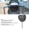 Uncut Blade Key Motorcycle Ignition Starting Carbon Fiber Style Case