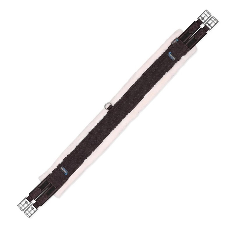 FLEECE LINED GIRTH HORSE TACK SADDLE STRAP [BLACK] [58"]