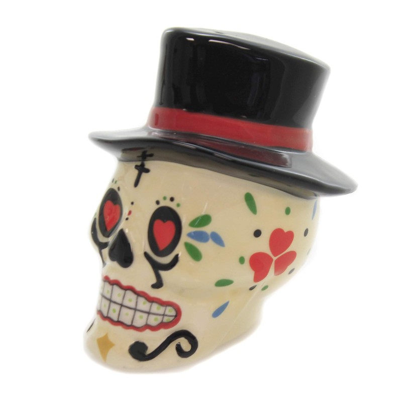 Pacific Giftware Day of The Dead Bride and Groom Skulls
