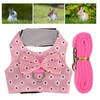 Jeanoko Small Animal Leash Harness Set Adjustable Hamster Chest Strap