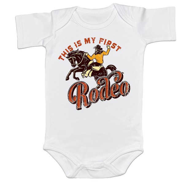This Is My First Rodeo Onesie Horse Rodeo Baby Girl