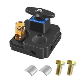 Sandfren Car Battery Disconnect Switches, 12V/24V Heavy Duty Battery Top Post Shut Off Switch, Current Master Battery Power Cut Isolator Kill Switch, Universal for SUV RV Truck