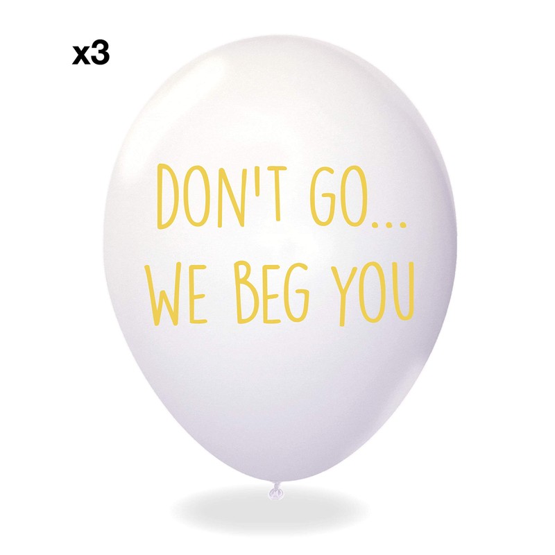 Sass Party & Gifts Office Leaver Funny Balloons - Pack