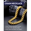 Bandmax Long Gold Cuban Link Chain 30 Inch 14MM Wide
