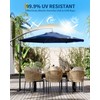 10FT Cantilever Patio Umbrella with Cross Base, Outdoor Offset Market