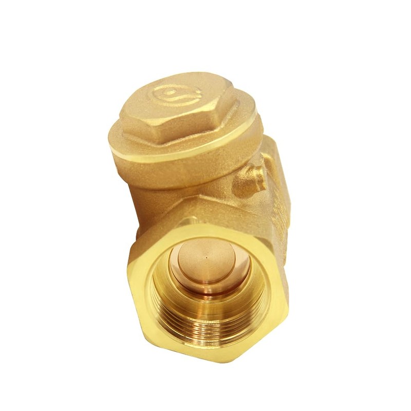 Joywayus 1/2” Female Thread Brass Horizontal Check Valve DN15 One-Way