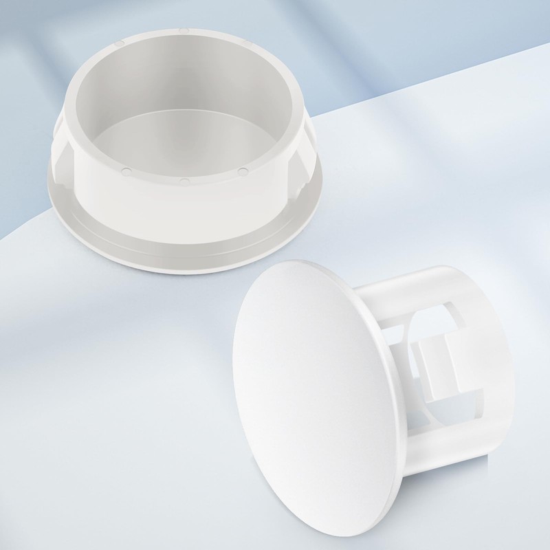 GAGIRA 100PCS 1/4" Plastic Plugs Hole, Cabinet Hole Decorative Covers,