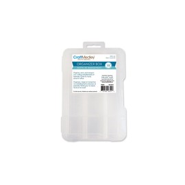 Multicraft Imports Craft Medley PB809 Organizer Box with Lid, 7" by 3.75" by 2"