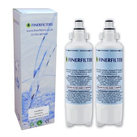 Finerfilters FF-173 Fridge Water Filter Compatible with Panasonic CNRAH-257760 Compatible Fridge Water Filter (2 Pack)