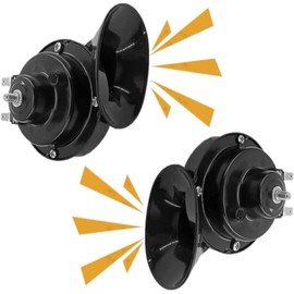 4pcs 300db car horn 【4 pack】 12v waterproof double horn, used for trucks, trains and ships, electric snails for cars, motorcycles, alternative electronic parts for cars and horns for trains