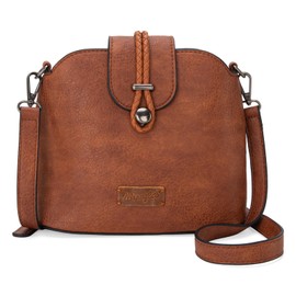 Wrangler Purse for Women Purses and Handbags for Women Brown Small Crossbody Bag Shoulder Bag Cute Bolsos Ladies Designer Handbags WG146-211BR