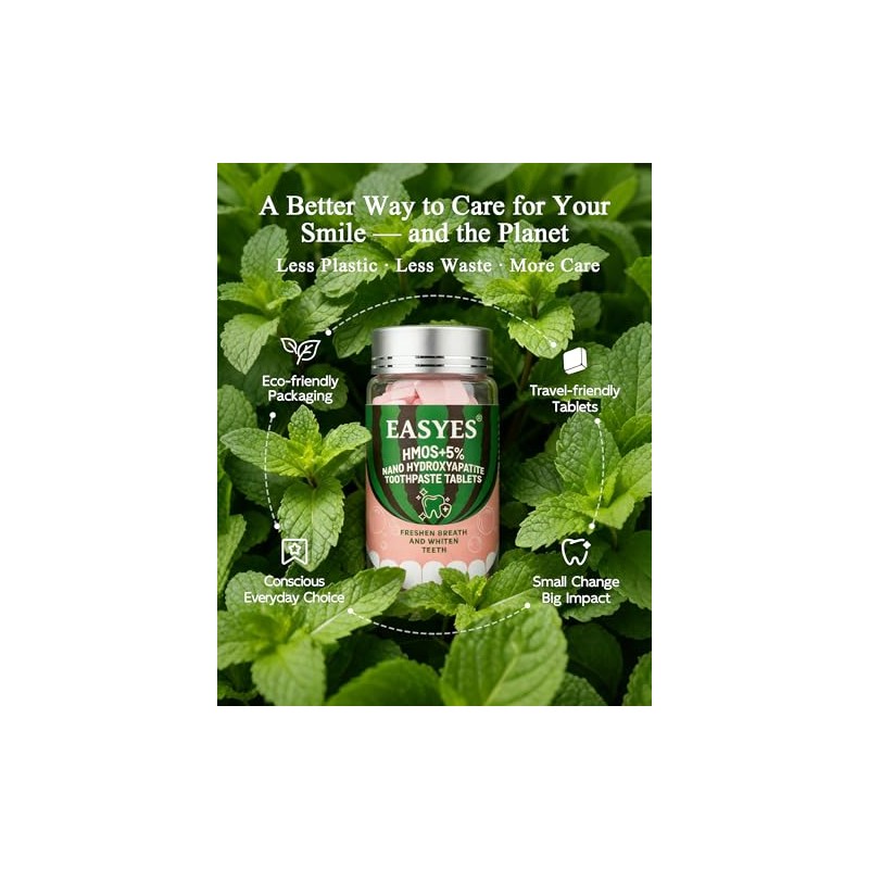 Probiotic Toothpaste Tablets with Nano Hydroxyapatite - Watermelon Mint